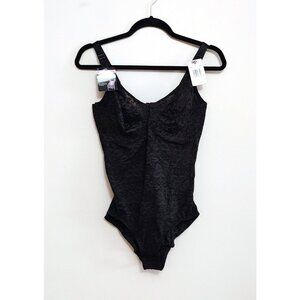 Bali Lace 'N Smooth Firm Control Body Shaper 38D Black DF8L10 NWT